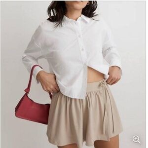 Madewell Flex Wrap Skort Tan Beige Plus Size 1X